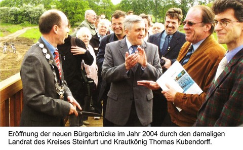 Bürgerverein Wersen Bürgerbrücke Einweihung